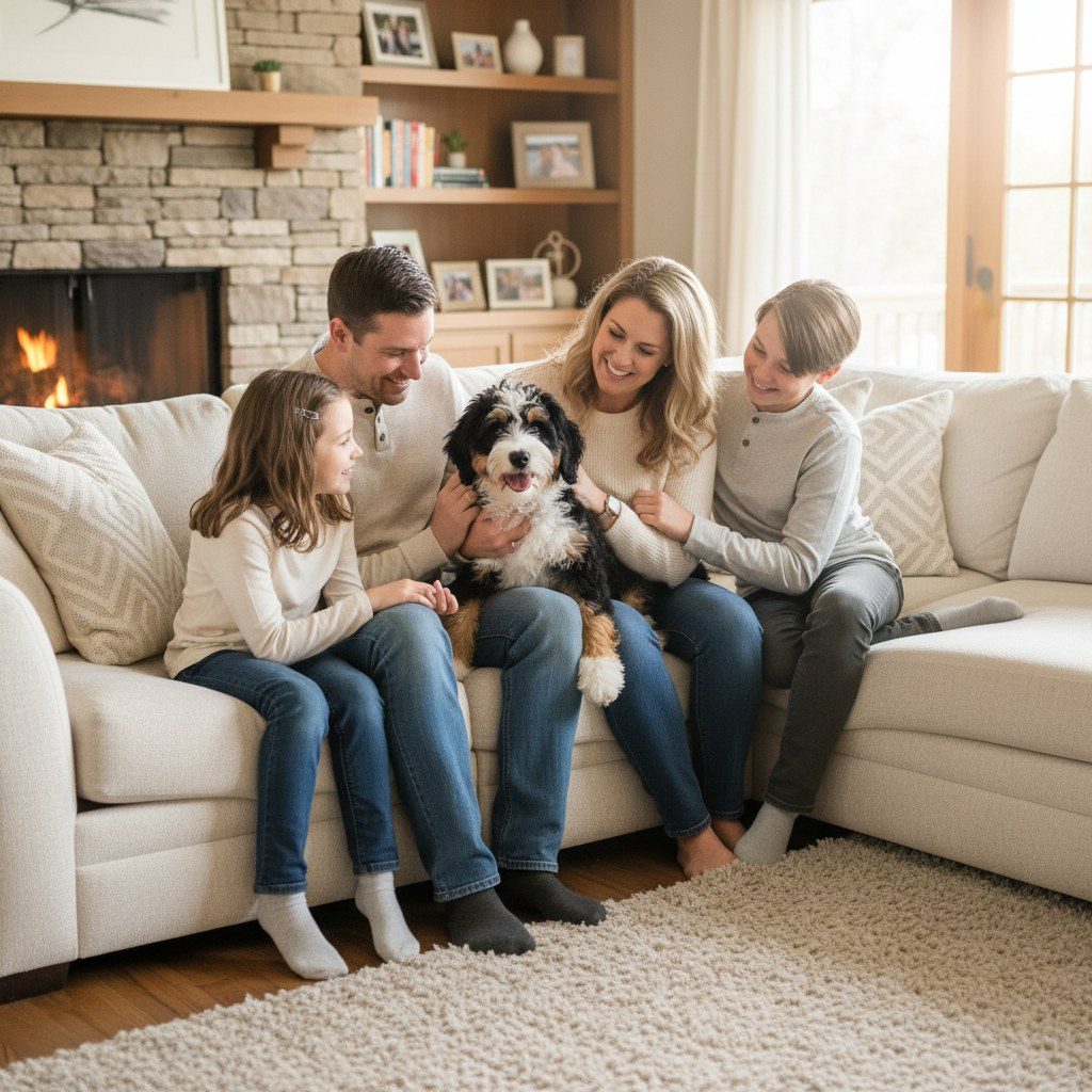 mini bernedoodle puppies bangorville ohio
